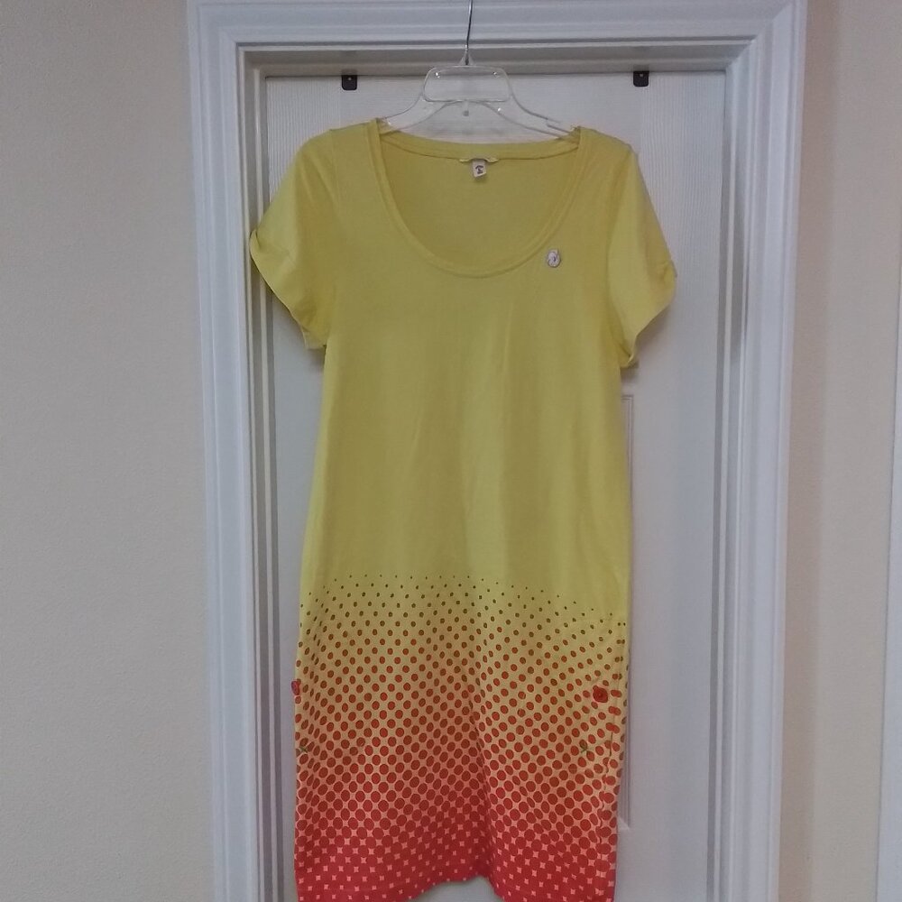 Vintage KidRobot Cotton Dress Large Yellow